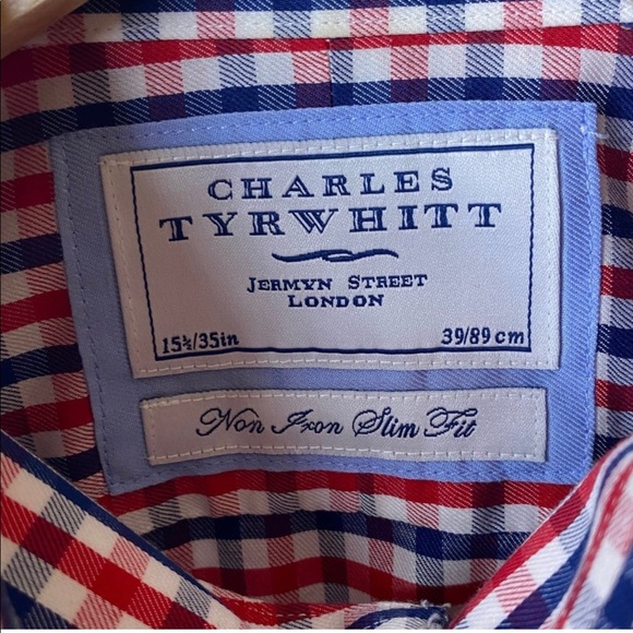 Charles Tyrwhitt none iron slim fit check shirt - Picture 6 of 8